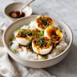 Menumaison mayak eggs served with rice