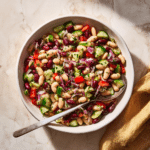 Menumaison mediterranean bean salad serving