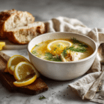 Menumaison mediterranean lemon chicken soup creamy serving