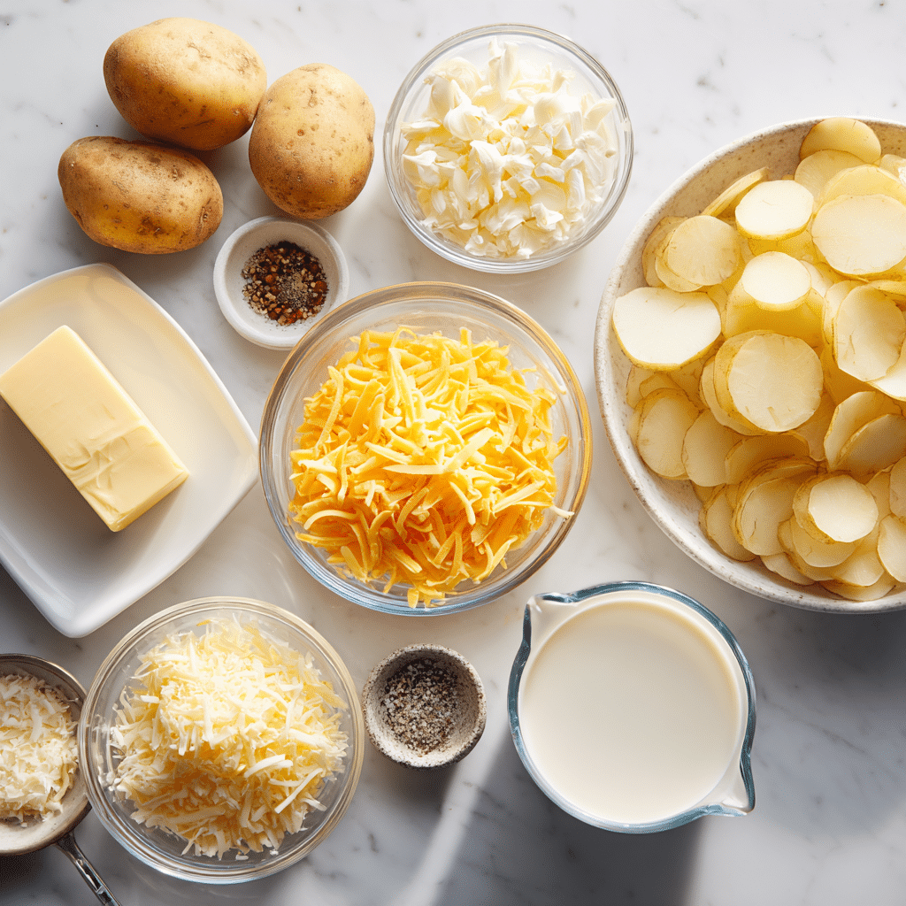 Menumaison scalloped potatoes ingredients