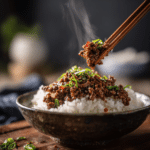 Menumaison serving korean ground beef bowl