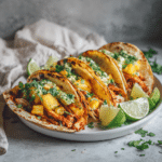 Menumaison sheet pan chicken chipotle pineapple tacos featured