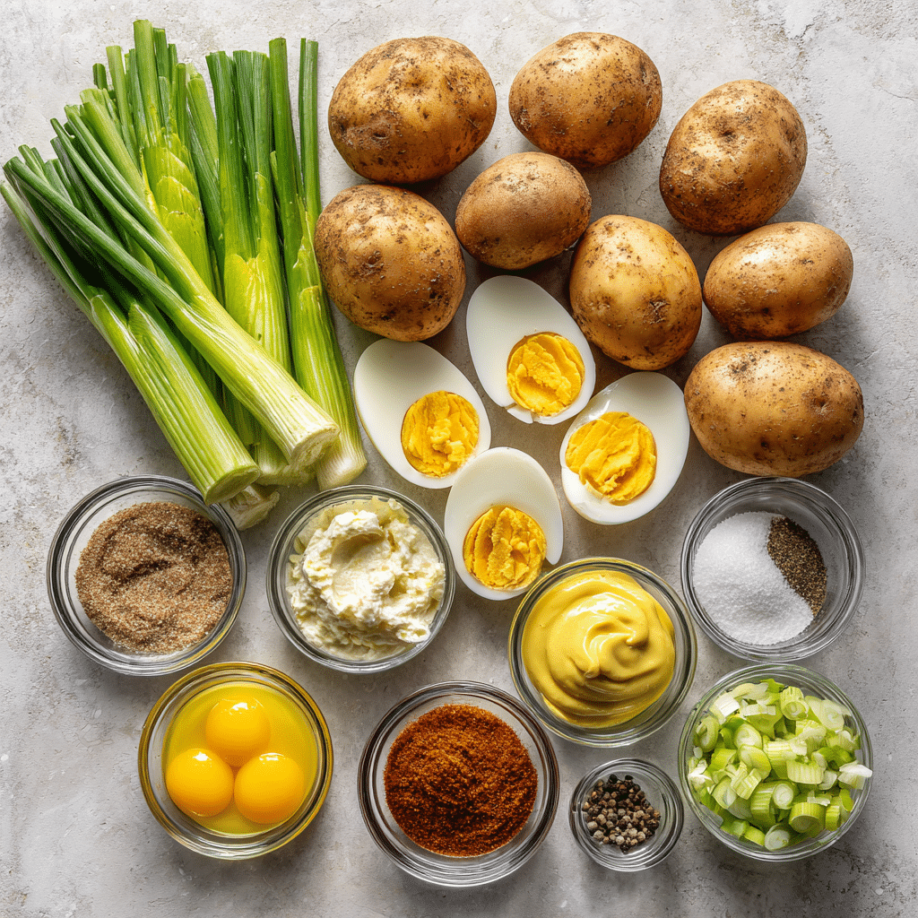Menumaison southern potato salad ingredients