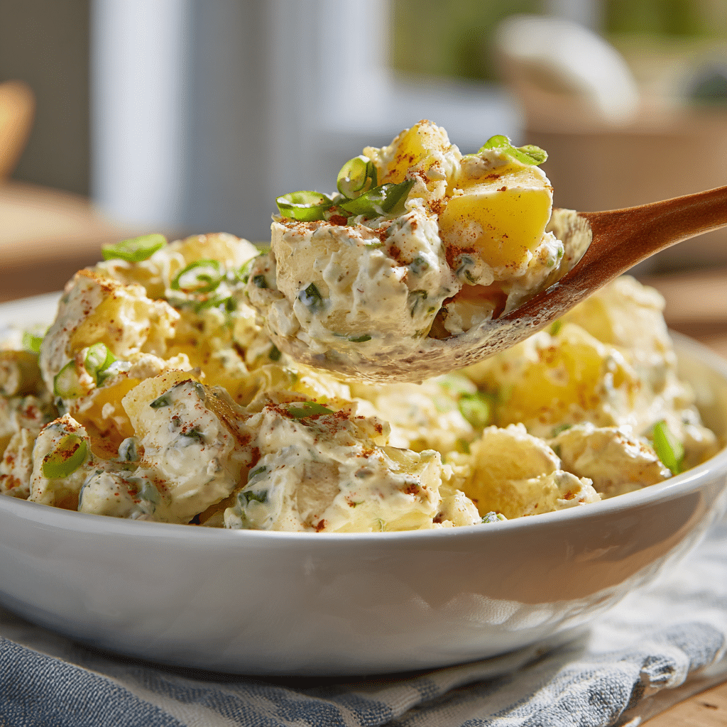 Menumaison southern potato salad serving