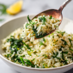 Menumaison spinach rice serving