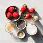 Menumaison strawberry chia pudding ingredients