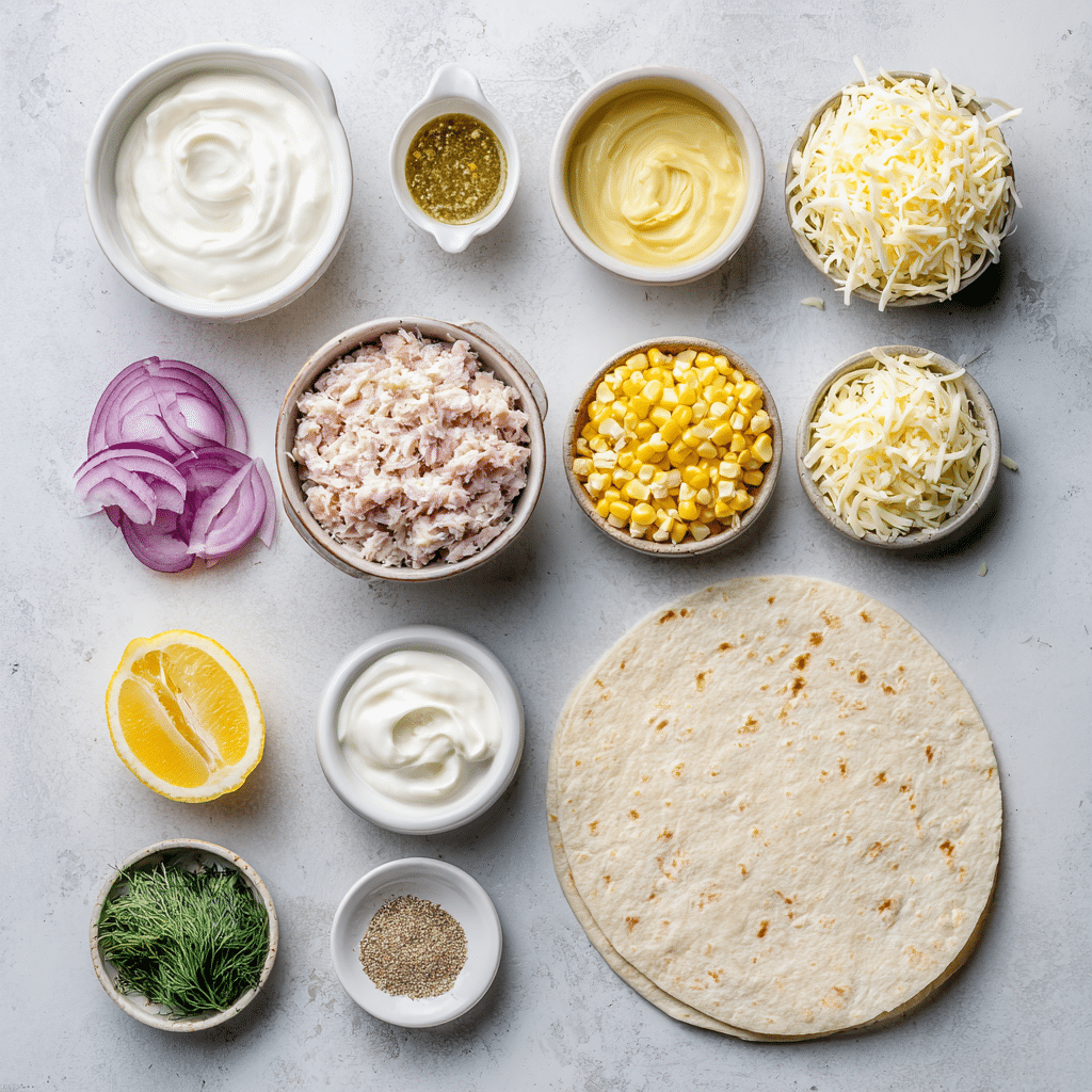 Menumaison tuna melt wrap ingredients