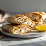 Menumaison tuna melt wrap serving