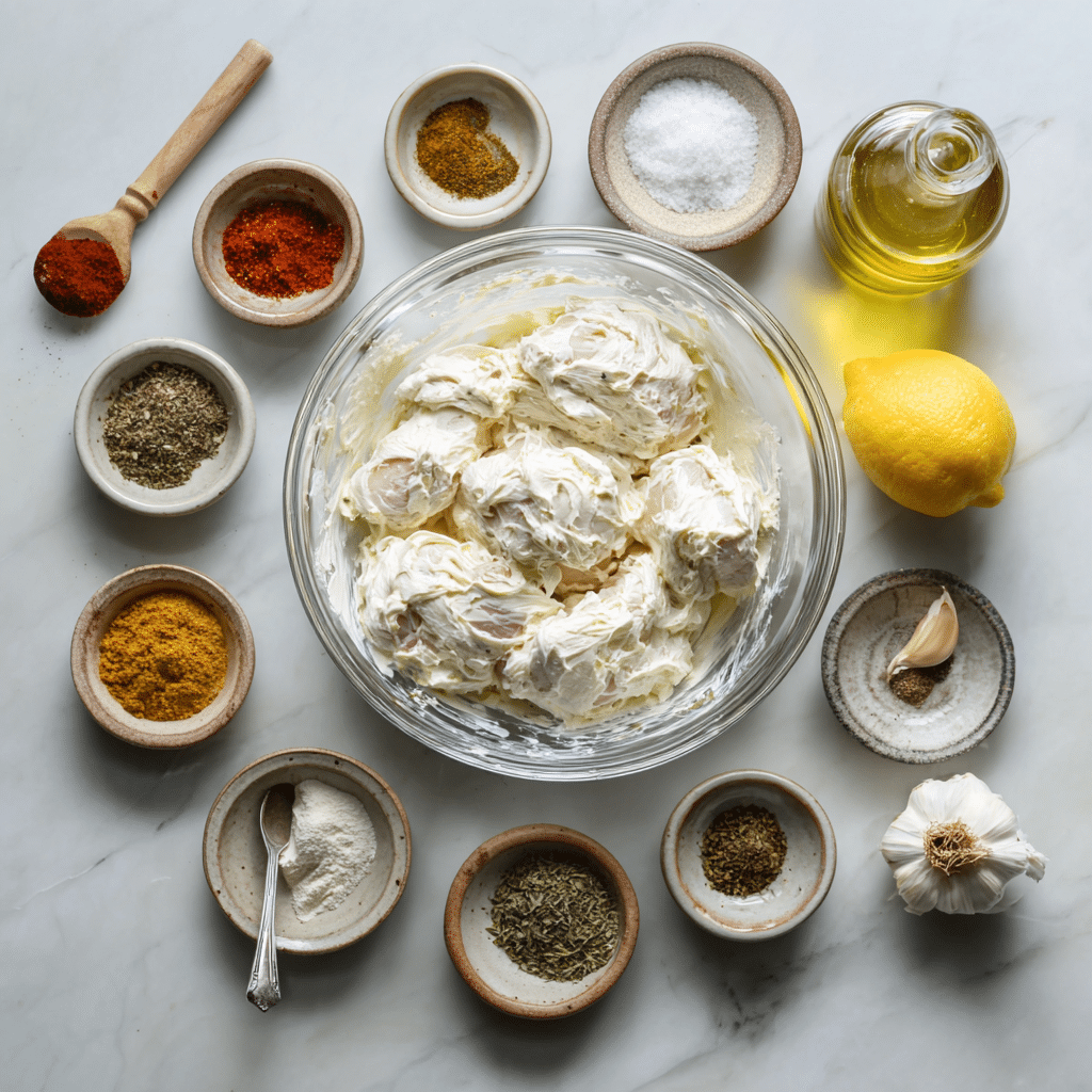 Menumaison yogurt marinated chicken ingredients