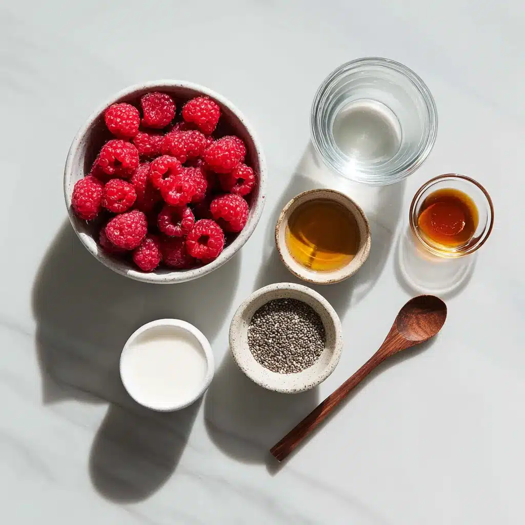 Menumaiosn raspberry chia pudding ingredients