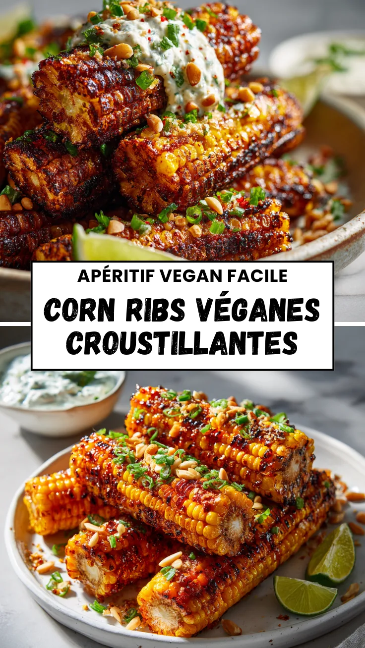 Corn Ribs Véganes au Beurre d’Alep – Maïs Rôti Croustillant et Gourmand 6 Menumaison Pin 41