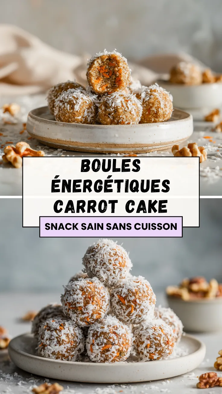 Boules Énergétiques Carrot Cake Recette Facile et Saine Sans Cuisson 6 Menumaison Pin 51