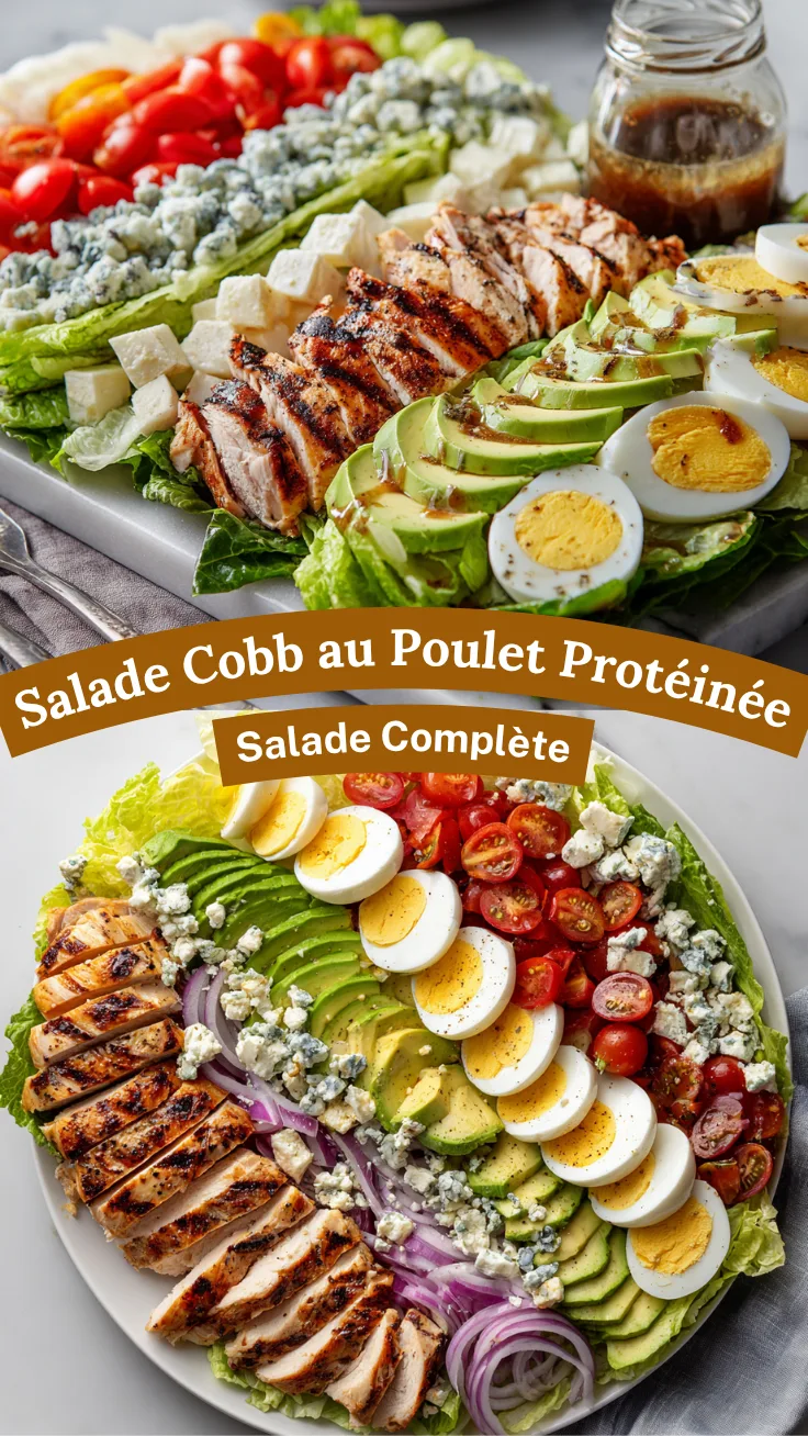 Salade Cobb au Poulet Riche en Protéines – Idée Plateau Facile 6 Menumaison Pin 54
