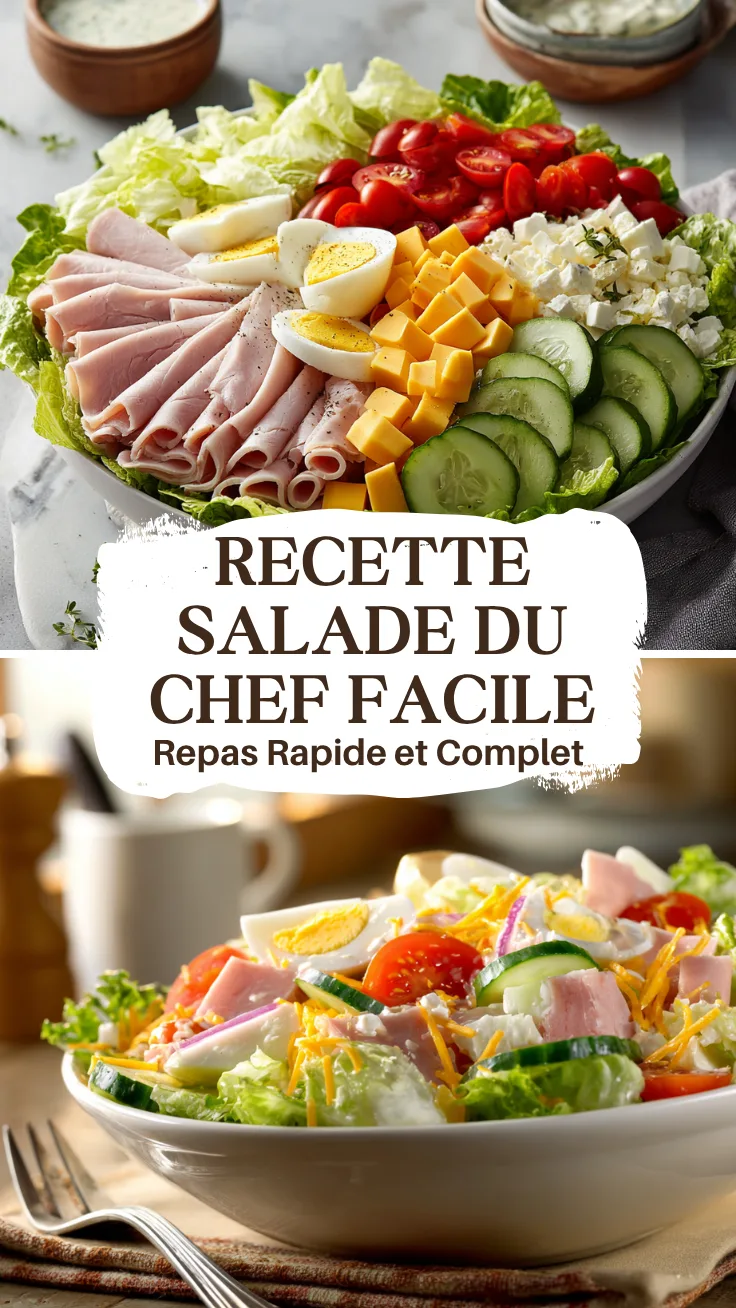 Recette de Salade du Chef Rapide et Facile pour un Repas Complet 6 Menumaison Pin 55