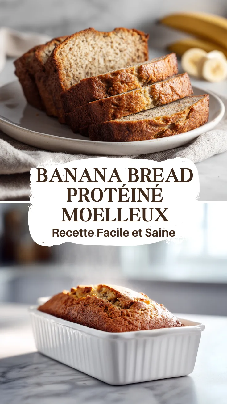 Recette de Banana Bread Protéiné Moelleux, Sain et Facile à Préparer 6 Menumaison Pin 76