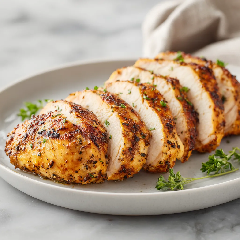 Blanc de Poulet à l’Air Fryer – Moelleux, Rapide et Savoureux 8 Menumaison air fryer chicken breast Serving