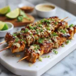 Brochettes de Poulet Bang Bang – Recette Facile et Savoureuse au BBQ 9 Menumaison bang bang chicken skewers Featured