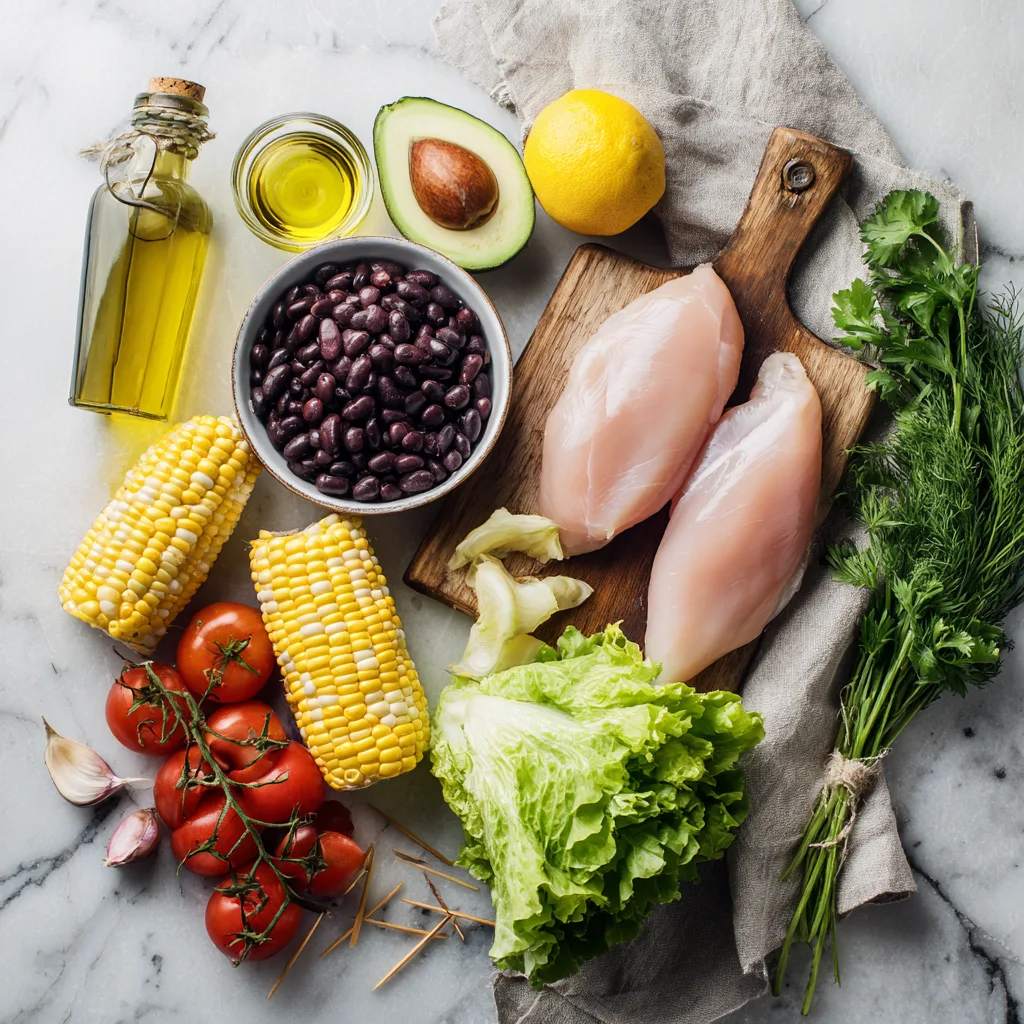 Menumaison bbq chicken salad ingredients