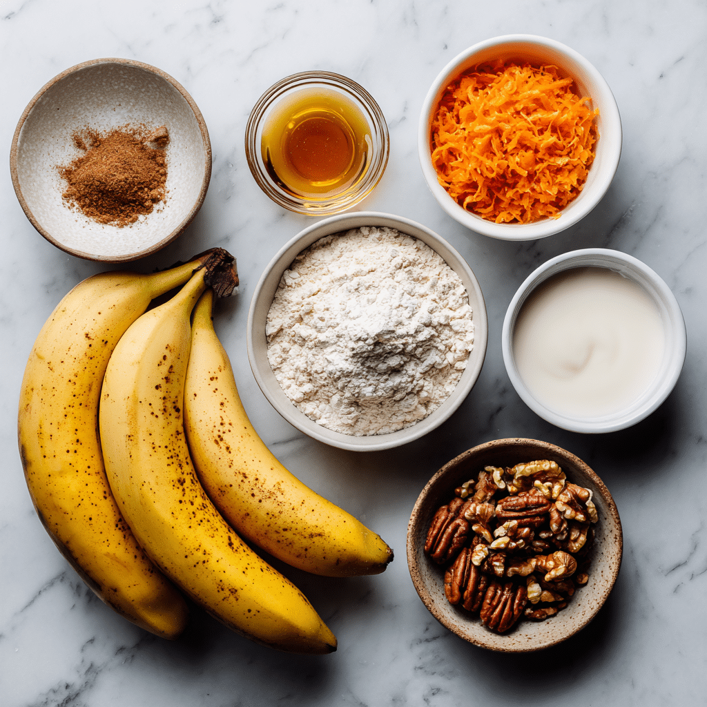 Menumaison carrot cake banana bread ingredients