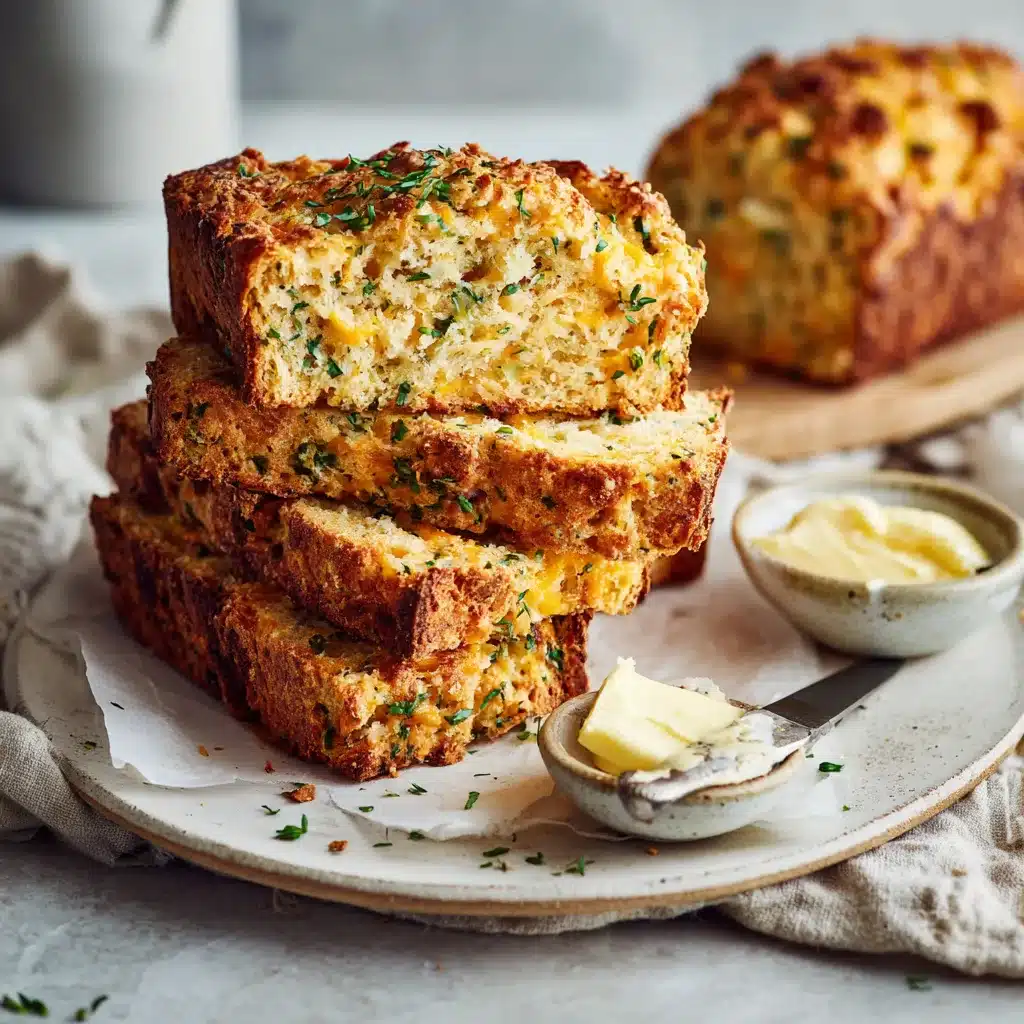 Menumaison cheddar herb soda bread Serving