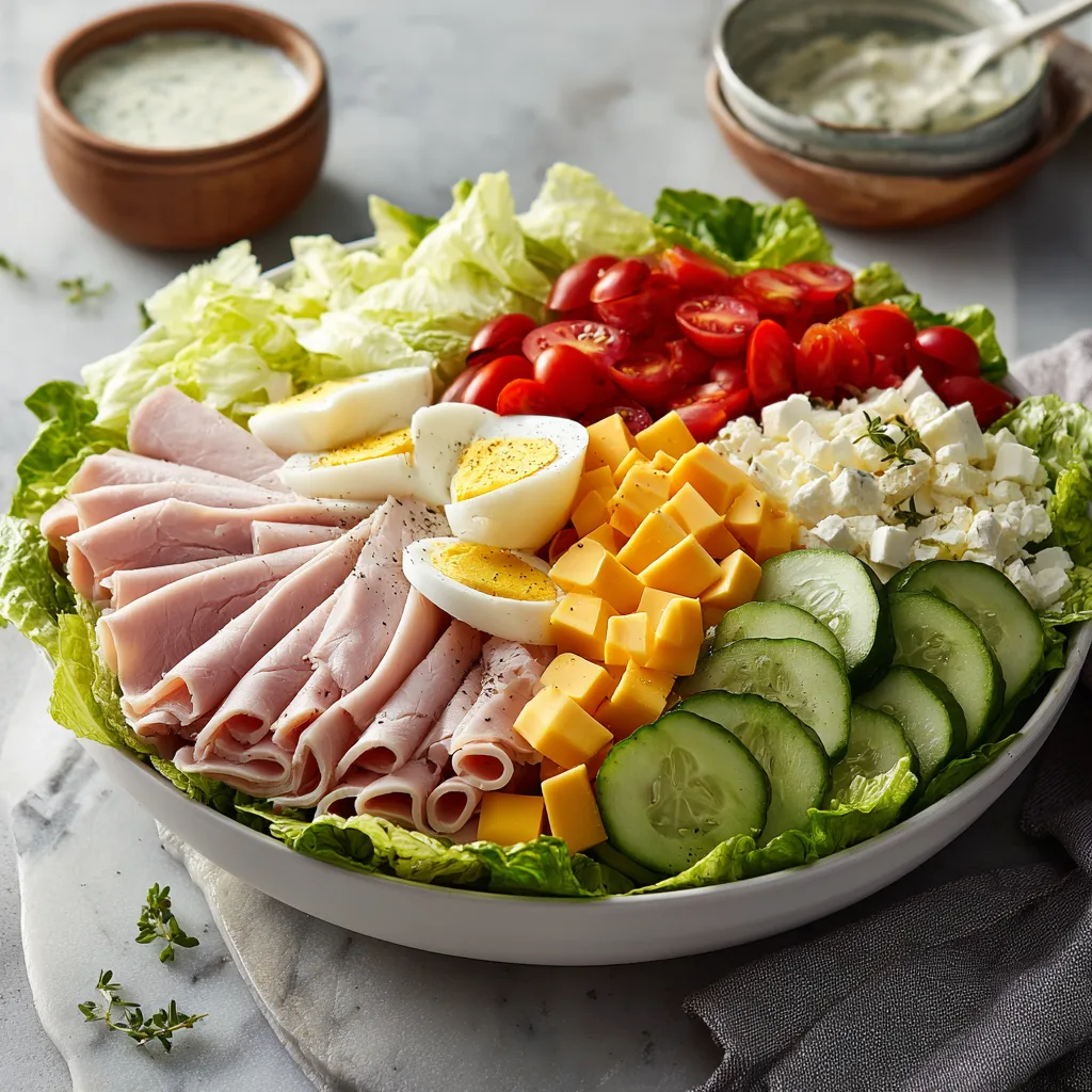 Recette de Salade du Chef Rapide et Facile pour un Repas Complet 8 Menumaison chef salad featured