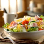 Recette de Salade du Chef Rapide et Facile pour un Repas Complet 9 Menumaison chef salad serving
