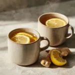 Menumaison ginger lemon tea serving