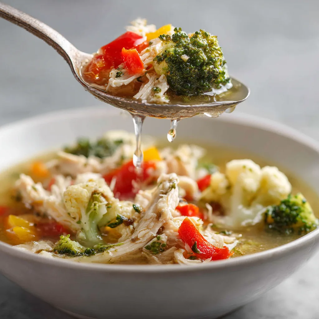 Menumaison healthy detox soup serving