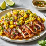 Poulet au Citron Vert et Miel avec Salsa de Mangue – Recette Saine d’Été 9 Menumaison healthy honey lime chicken mango salsa featured