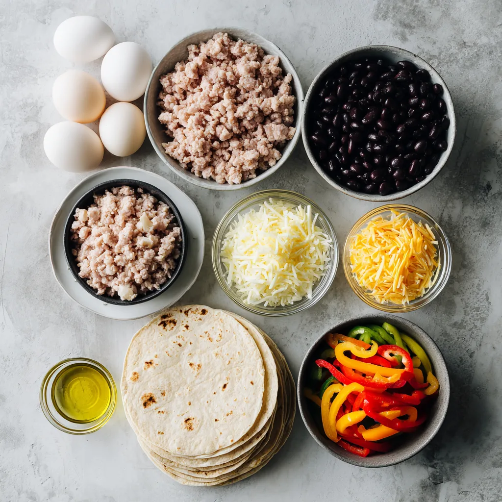 Menumaison high protein breakfast burrito ingredients