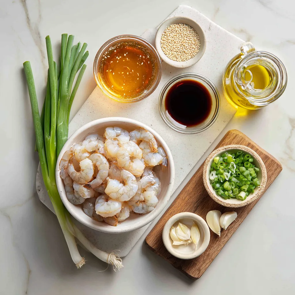 Menumaison honey garlic shrimp ingredients