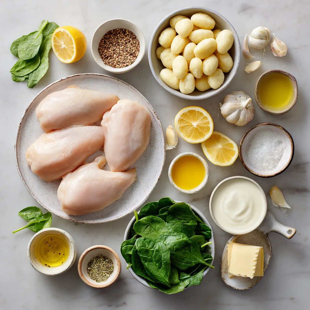 Menumaison lemon chicken gnocchi ingredients