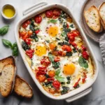 Menumaison mediterranean baked feta eggs Featured