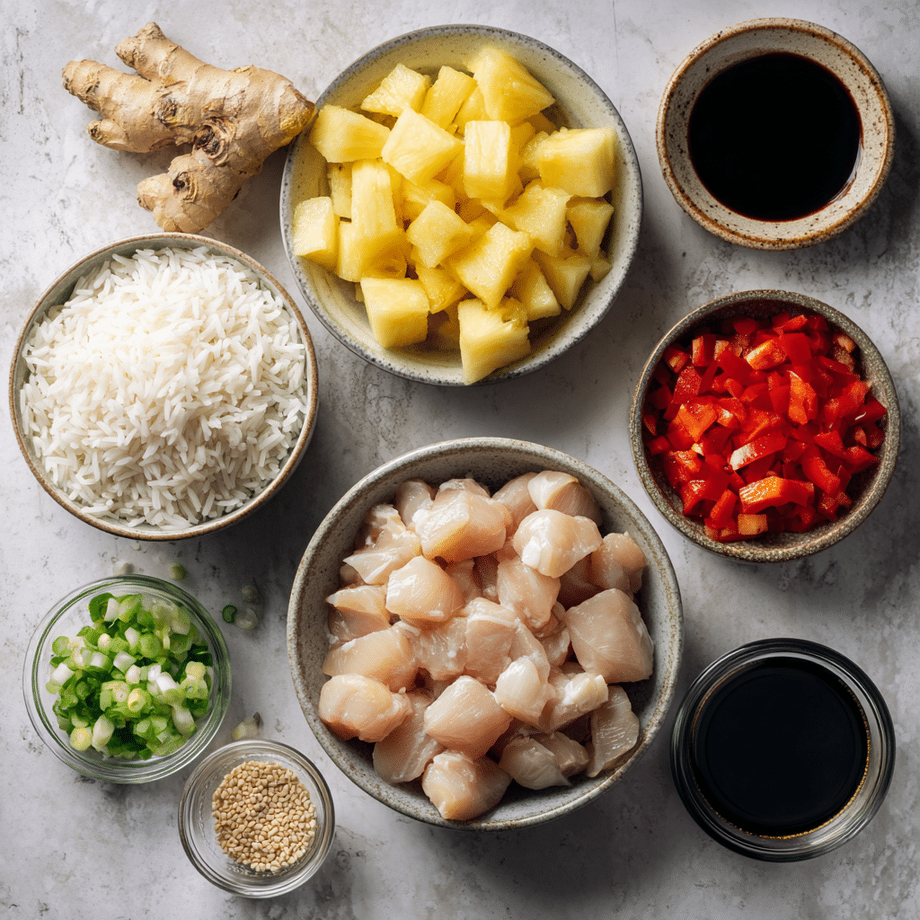 Menumaison pineapple chicken rice ingredients