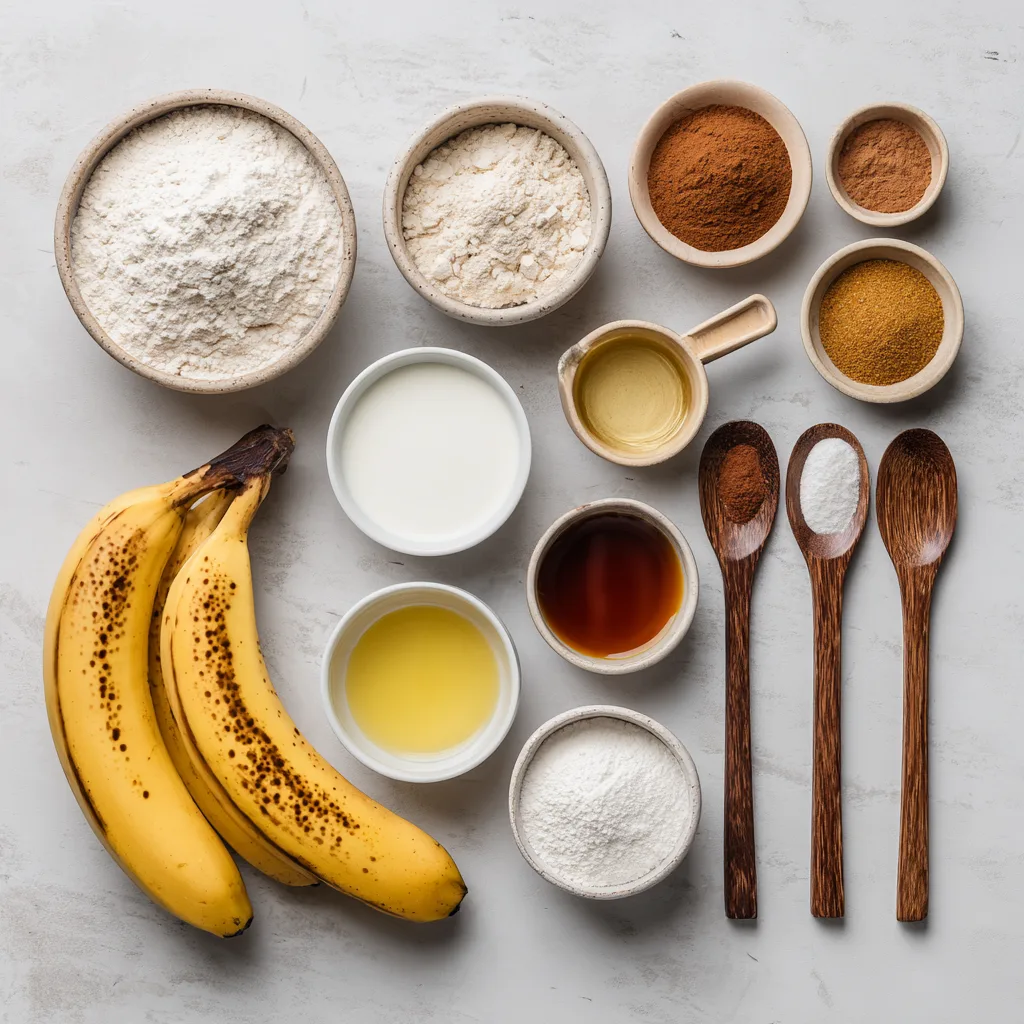 Recette de Banana Bread Protéiné Moelleux, Sain et Facile à Préparer 7 Menumaison protein banana bread ingredients