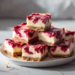 Menumaison raspberry cheesecake bars featured