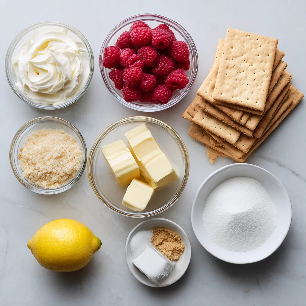 Menumaison raspberry cheesecake bars ingredients