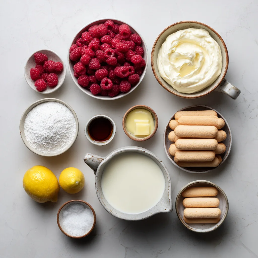 Menumaison raspberry tiramisu ingredients