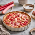 Menumaison rhubarb custard tart Featured