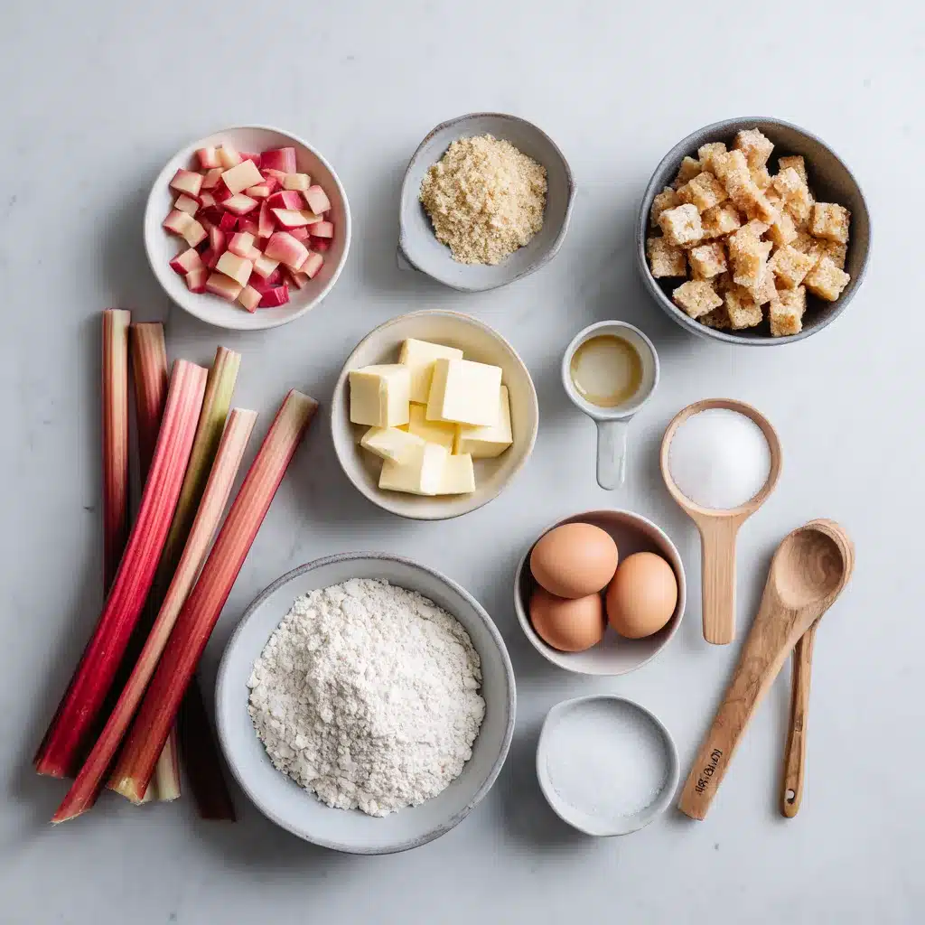 Menumaison rhubarb dream bars ingredients