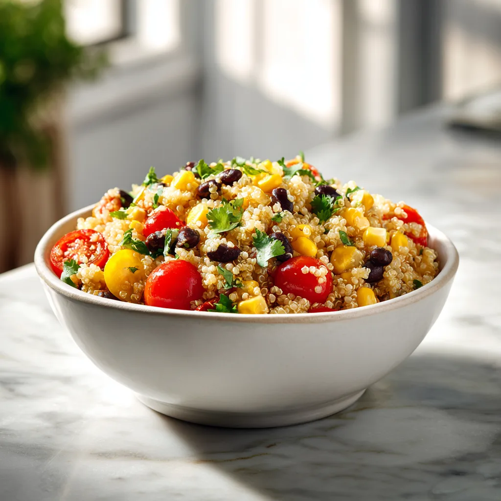 Salade de Quinoa Sud-Ouest – Recette Saine et Complète 8 Menumaison southwest quinoa salad featured