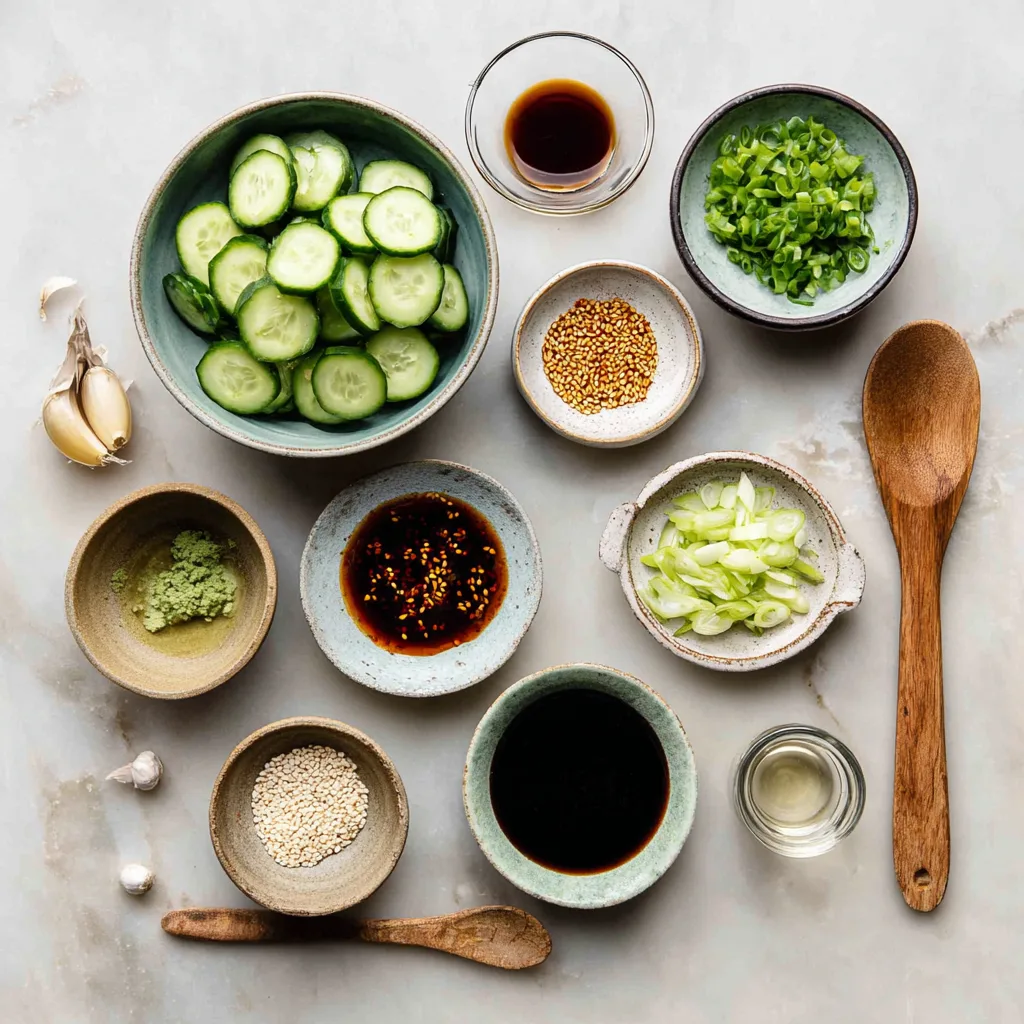 Menumaison spicy cucumber salad ingredients