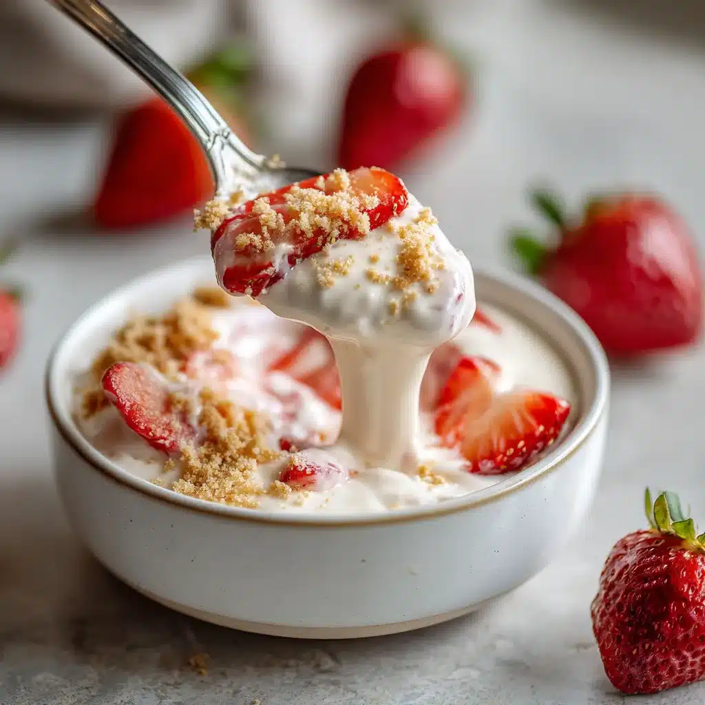 Menumaison strawberry cheesecake yogurt bowl Serving