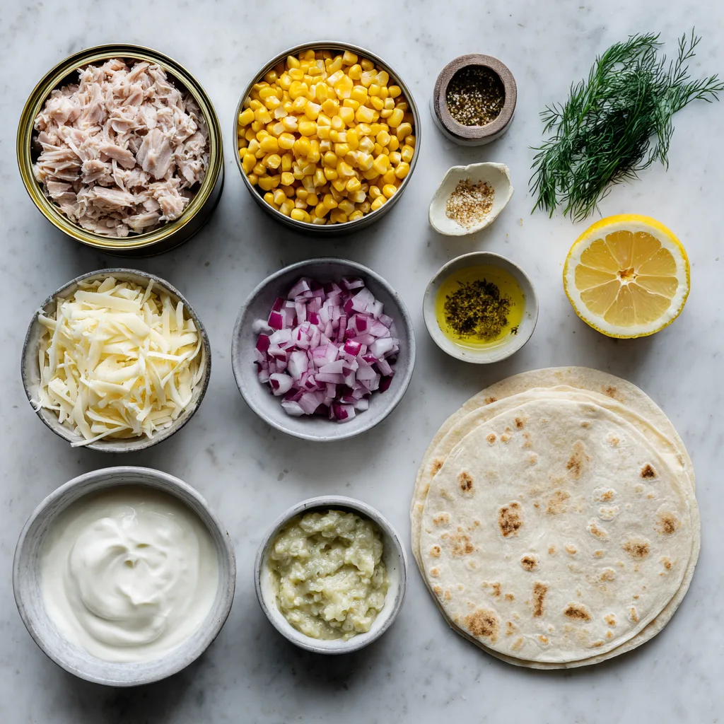 Menumaison tuna melt wrap ingredients