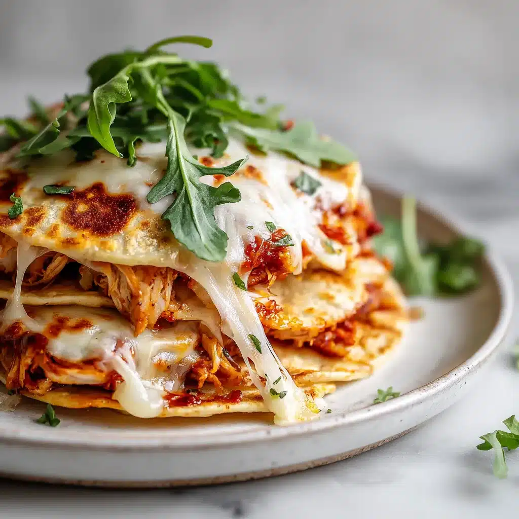 Chicken Parm Smashed Tacos - La Recette Ultime et Croustillante 8 Tacos de poulet parmesan écrasés, servis avec du fromage fondu et de la roquette fraîche