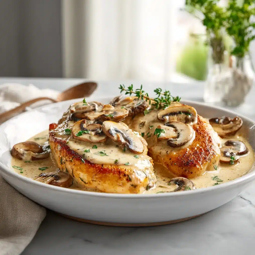 Menumaison creamy mushroom chicken featured