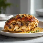 Menumaison mushroom stuffed chicken featured