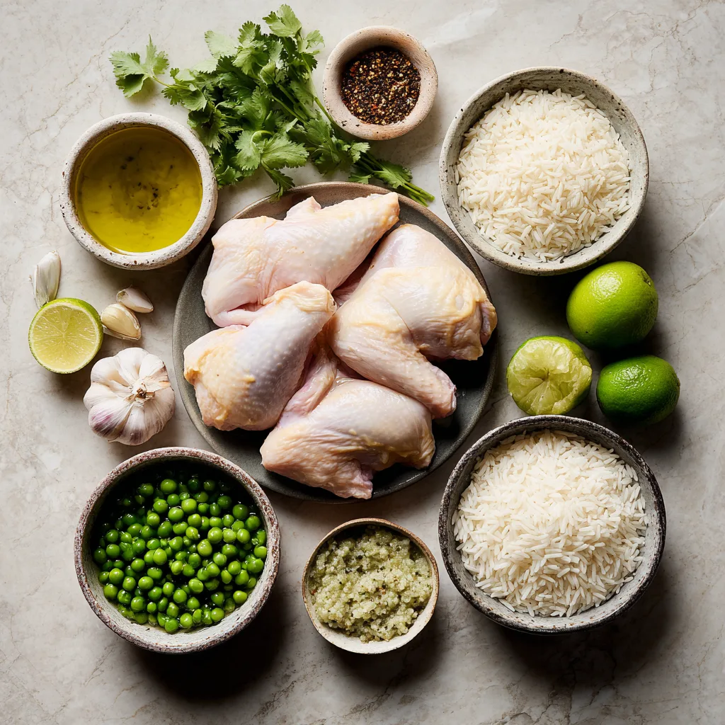 Poulet et Riz à la Sauce Verte Péruvienne 10 Menumaison peruvian chicken rice ingredients