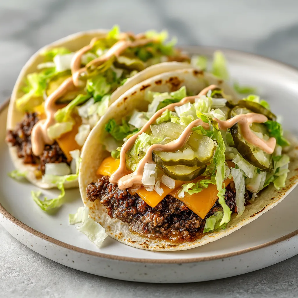 Smash Burger Tacos : La recette ultime croustillante et gourmande 6 Tacos smash burger avec fromage fondu et sauce burger