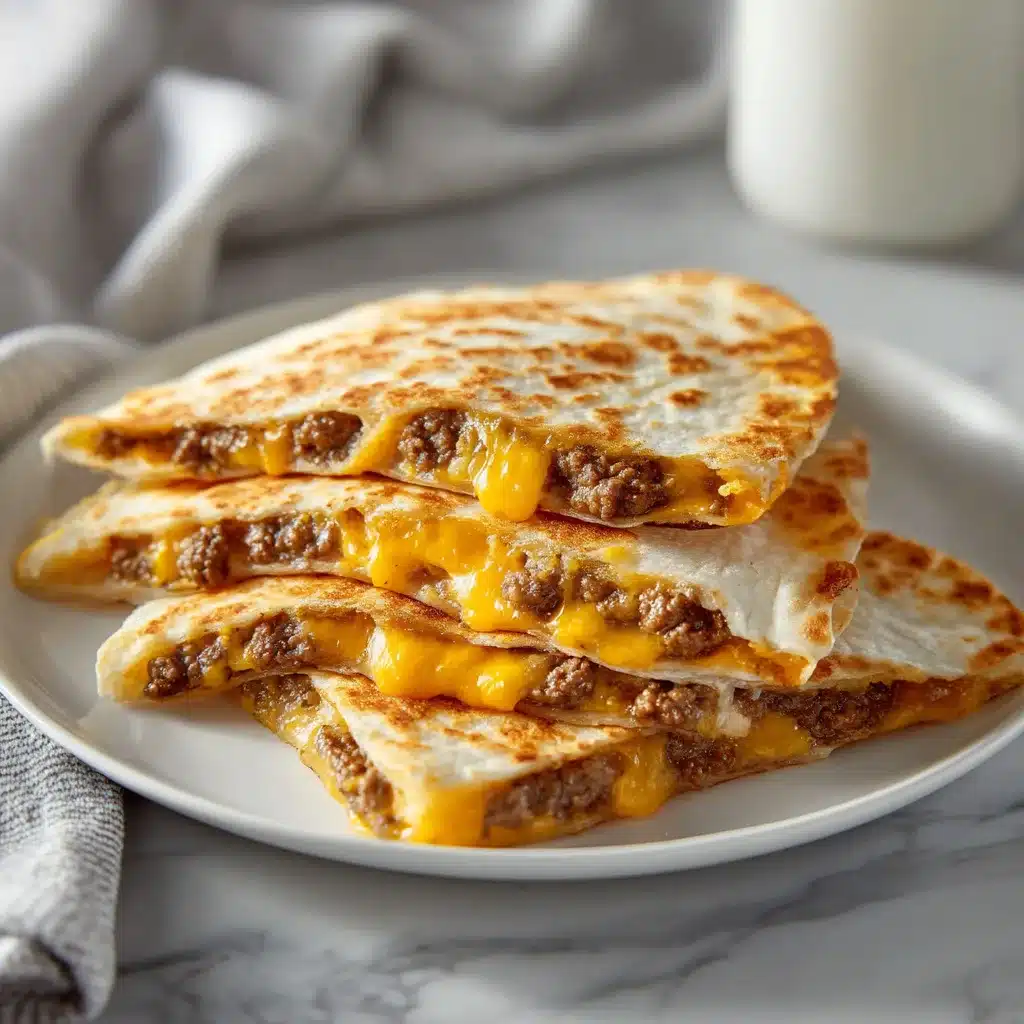 Smashburger Quesadillas - La Recette Ultime 6 Quesadillas Smashburger, tortillas croustillantes au bœuf et au fromage
